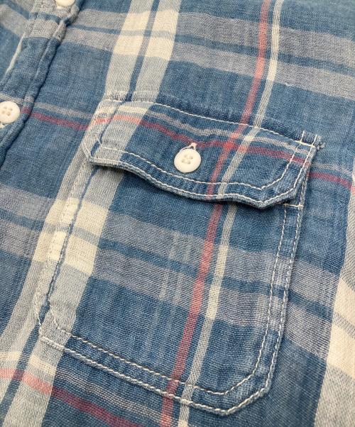 RHC Ron Herman（アールエイチシー ロンハーマン）RHC Ron Herman (アールエイチシー ロンハーマン) チェックシャツ ブルー サイズ:Sの古着・服飾アイテム