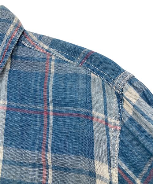 RHC Ron Herman（アールエイチシー ロンハーマン）RHC Ron Herman (アールエイチシー ロンハーマン) チェックシャツ ブルー サイズ:Sの古着・服飾アイテム