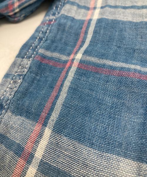 RHC Ron Herman（アールエイチシー ロンハーマン）RHC Ron Herman (アールエイチシー ロンハーマン) チェックシャツ ブルー サイズ:Sの古着・服飾アイテム