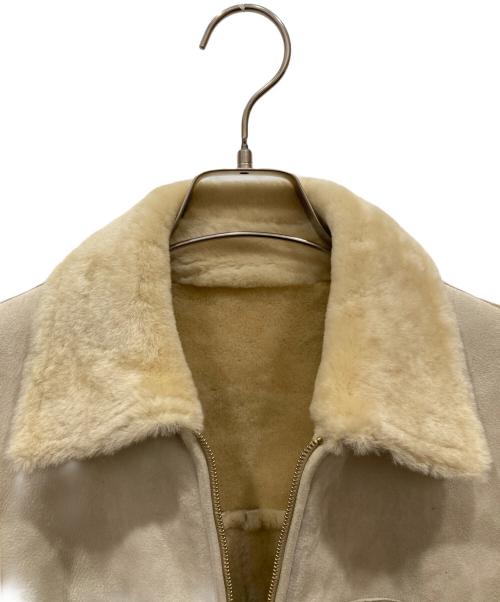 Salvatore Ferragamo（サルヴァトーレ フェラガモ）Salvatore Ferragamo (サルヴァトーレ フェラガモ) ムートンジャケット ベージュ サイズ:44の古着・服飾アイテム