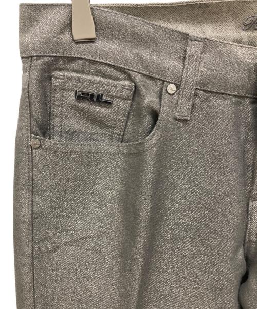 RALPH LAUREN（ラルフローレン）RALPH LAUREN (ラルフローレン) コーティングフレアパンツ グレー サイズ:71cm (W28)の古着・服飾アイテム