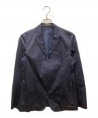 EMPORIO ARMANIエンポリオアルマーニ）の古着「ジップ総柄ジャケット」｜ネイビー