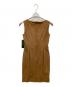 LAUREN RALPH LAUREN (ローレンラルフローレン) スウェード調ノースリーブワンピース ブラウン サイズ:SIZE 0 未使用品：3000円