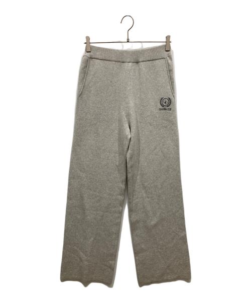 JOURNAL STANDARD relume（ジャーナルスタンダード レリューム）JOURNAL STANDARD relume (ジャーナルスタンダード レリューム) GOODIES CLUB エンブレムニットパンツ グレー サイズ:free 未使用品の古着・服飾アイテム