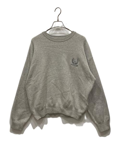 JOURNAL STANDARD relume（ジャーナルスタンダード レリューム）JOURNAL STANDARD relume (ジャーナルスタンダード レリューム) GOODIES CLUBエンブレムニット グレー サイズ:Free 未使用品の古着・服飾アイテム