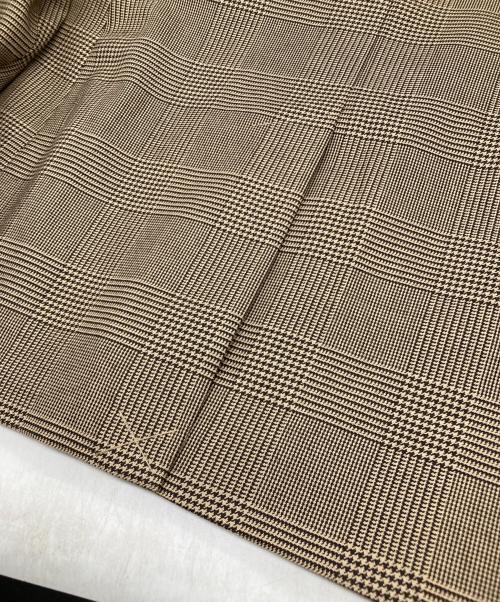 LAUREN RALPH LAUREN（ローレンラルフローレン）LAUREN RALPH LAUREN (ローレンラルフローレン) 千鳥テーラードジャケット ブラウン サイズ:2 未使用品の古着・服飾アイテム