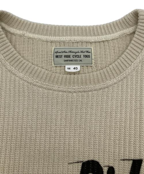 WEST RIDE（ウエストライド）WEST RIDE (ウエストライド) クラシックリブセーター アイボリー サイズ:SIZE 40の古着・服飾アイテム