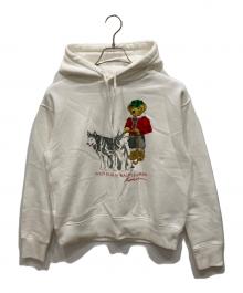 POLO RALPH LAUREN（ポロ・ラルフローレン）の古着「ポロベアプリントパーカー」｜ホワイト