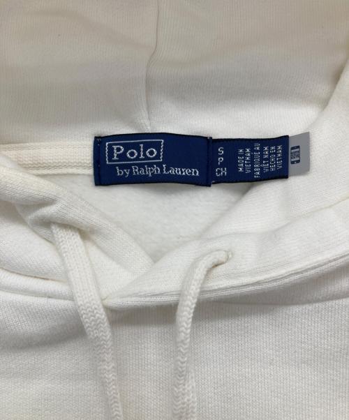 POLO RALPH LAUREN（ポロ・ラルフローレン）POLO RALPH LAUREN (ポロ・ラルフローレン) ポロベアプリントパーカー ホワイト サイズ:Sの古着・服飾アイテム