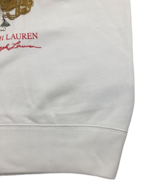 POLO RALPH LAUREN（ポロ・ラルフローレン）POLO RALPH LAUREN (ポロ・ラルフローレン) ポロベアプリントパーカー ホワイト サイズ:Sの古着・服飾アイテム