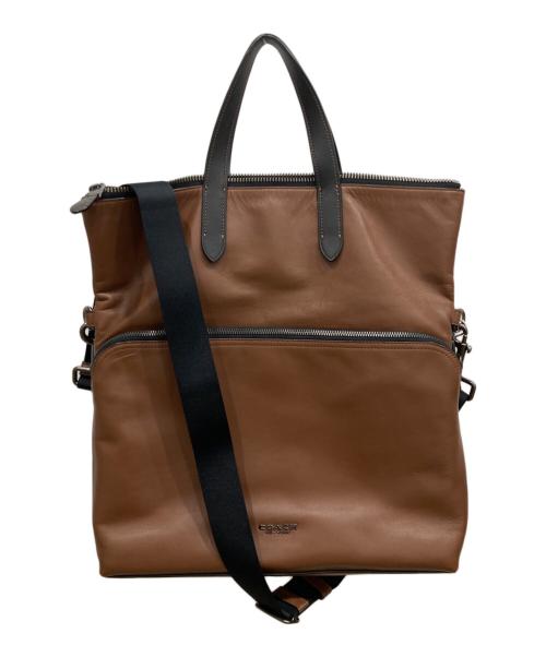 COACH（コーチ）COACH (コーチ) GRAHAM FOLDOVER TOTE ブラウンの古着・服飾アイテム