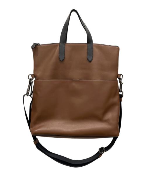 COACH（コーチ）COACH (コーチ) GRAHAM FOLDOVER TOTE ブラウンの古着・服飾アイテム