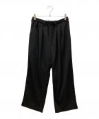 suaveleシュアーヴル）の古着「ドレープワイドシルエットパンツ」｜ブラック