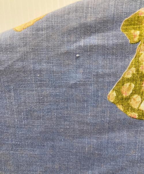 PAPAS ISLAND（パパス アイランド）papas island (パパス アイランド) リネンアロハシャツ ブルー サイズ:Ⅼの古着・服飾アイテム