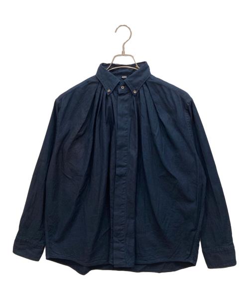 45R（フォーティファイブ・アール）45R (フォーティファイブ・アール) タックボタンダウンシャツ ネイビー サイズ:3の古着・服飾アイテム