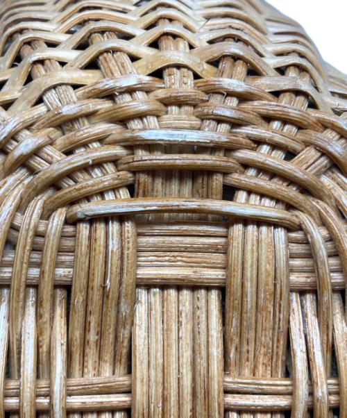 VIOLAd'ORO（ヴィオラドーロ）VIOLAd'ORO (ヴィオラドーロ) カゴバッグ ブラウン×ブラックの古着・服飾アイテム