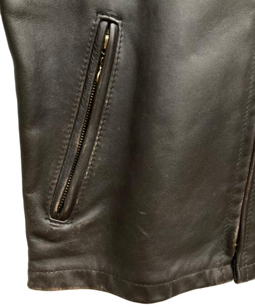 Schott（ショット）Schott (ショット) シングルライダースジャケット ブラウン サイズ:38の古着・服飾アイテム