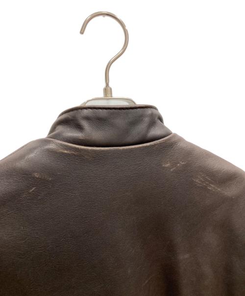 Schott（ショット）Schott (ショット) シングルライダースジャケット ブラウン サイズ:38の古着・服飾アイテム