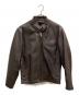 Schott（ショット）の古着「シングルライダースジャケット」｜ブラウン