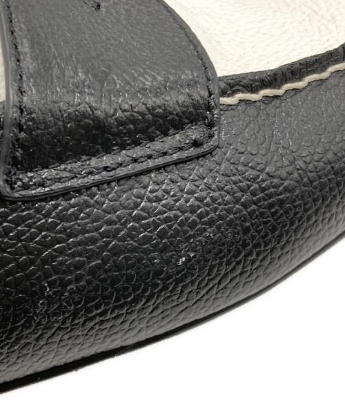 MONKEY TIME（モンキータイム）MONKEY TIME (モンキータイム) LZD/EMB MULE ホワイト×ブラック サイズ:42の古着・服飾アイテム