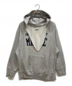Champion REVERSE WEAVEチャンピオン リバース ウィーブ）の古着「カレッジロゴパーカー」｜グレー