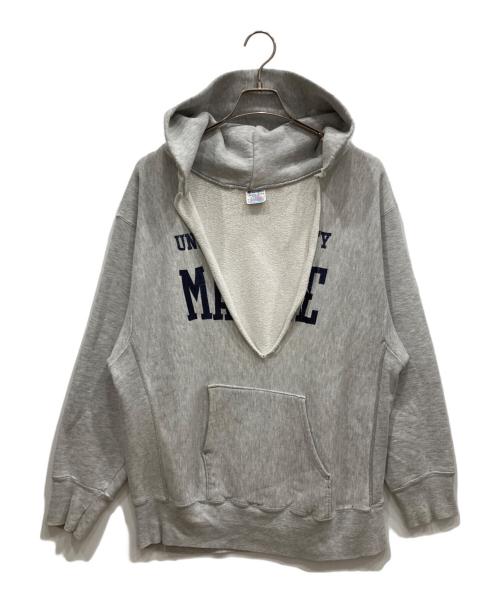 Champion REVERSE WEAVE（チャンピオン リバース ウィーブ）Champion REVERSE WEAVE (チャンピオン リバース ウィーブ) カレッジロゴパーカー グレー サイズ:XLの古着・服飾アイテム