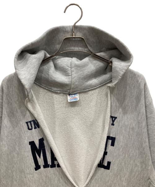 Champion REVERSE WEAVE（チャンピオン リバース ウィーブ）Champion REVERSE WEAVE (チャンピオン リバース ウィーブ) カレッジロゴパーカー グレー サイズ:XLの古着・服飾アイテム