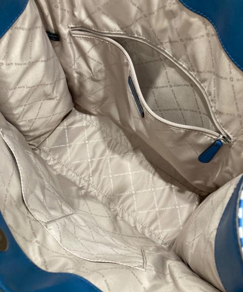 MICHAEL KORS（マイケル・コース）MICHAEL KORS (マイケルコース) KENLY NS 2WAYショルダーバッグ ブルーの古着・服飾アイテム