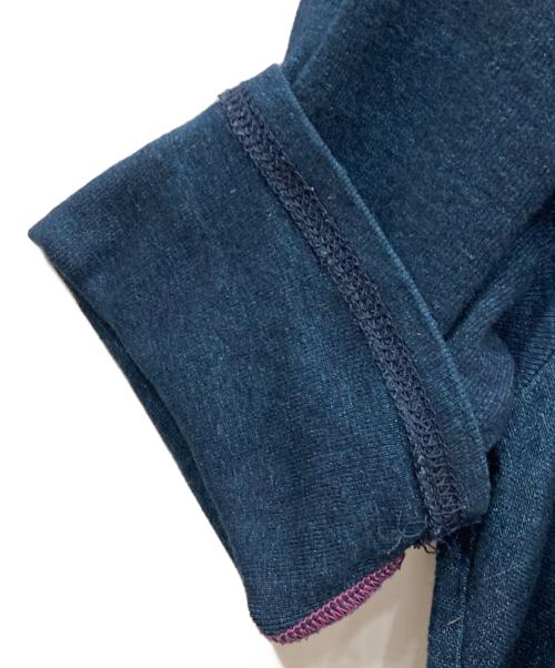 Pal'las Palace（パラスパレス）PAL'LAS PALACE (パラスパレス) インディゴ半袖コットンワンピース ネイビー サイズ:-の古着・服飾アイテム