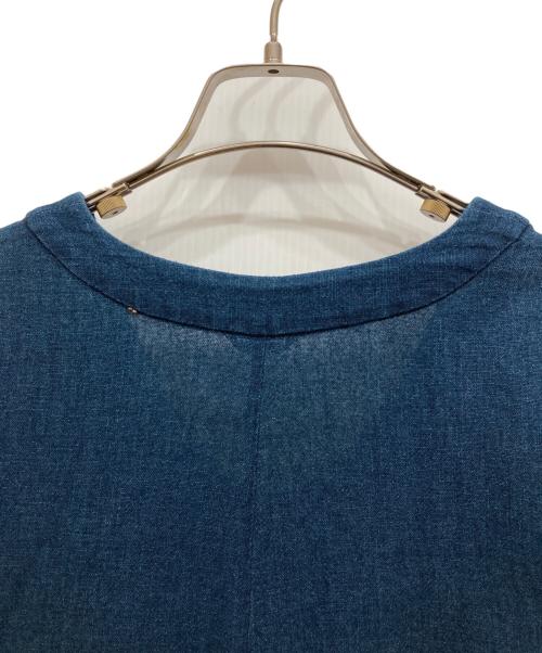 Pal'las Palace（パラスパレス）PAL'LAS PALACE (パラスパレス) インディゴ半袖コットンワンピース ネイビー サイズ:-の古着・服飾アイテム