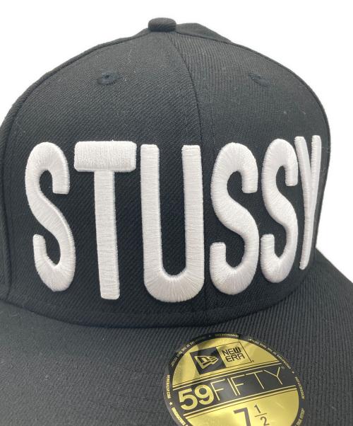 stussy（ステューシー）stussy (ステューシー) New Era (ニューエラ) Logo New Era Cap ブラックの古着・服飾アイテム