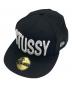 stussy（ステューシー）の古着「Logo New Era Cap」｜ブラック