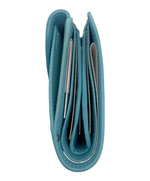 Salvatore Ferragamo（サルヴァトーレ フェラガモ）Salvatore Ferragamo (サルヴァトーレ フェラガモ) ガンチーニ2つ折り財布 ブルーの古着・服飾アイテム