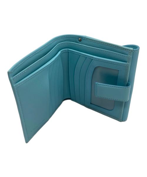 Salvatore Ferragamo（サルヴァトーレ フェラガモ）Salvatore Ferragamo (サルヴァトーレ フェラガモ) ガンチーニ2つ折り財布 ブルーの古着・服飾アイテム