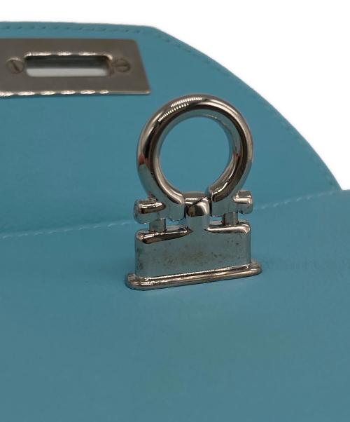 Salvatore Ferragamo（サルヴァトーレ フェラガモ）Salvatore Ferragamo (サルヴァトーレ フェラガモ) ガンチーニ2つ折り財布 ブルーの古着・服飾アイテム
