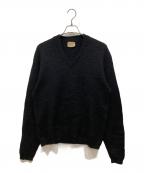 CAMPUSキャンパス）の古着「60’ｓVネックモヘアニット」｜ブラック