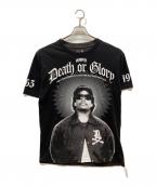 DISSIZITディスイズイット）の古着「プリントTシャツ」｜ブラック