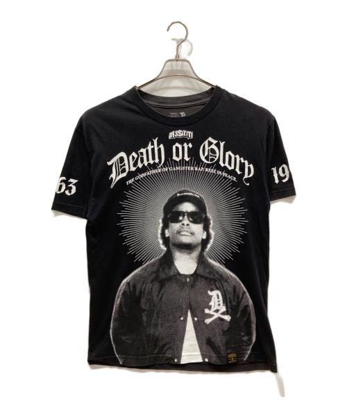 DISSIZIT（ディスイズイット）DISSIZIT (ディスイズイット) プリントTシャツ ブラック サイズ:Lの古着・服飾アイテム