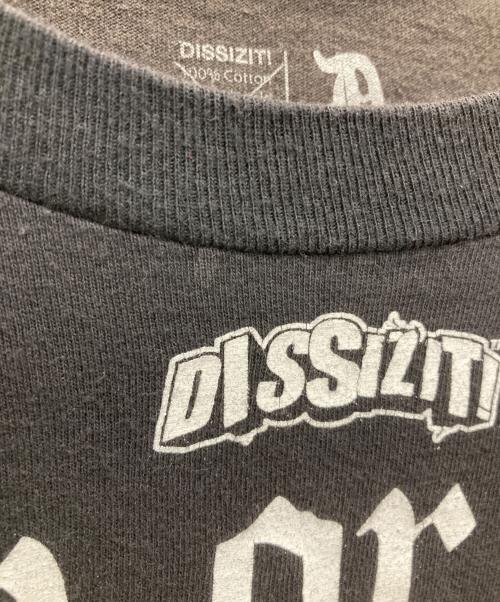 DISSIZIT（ディスイズイット）DISSIZIT (ディスイズイット) プリントTシャツ ブラック サイズ:Lの古着・服飾アイテム