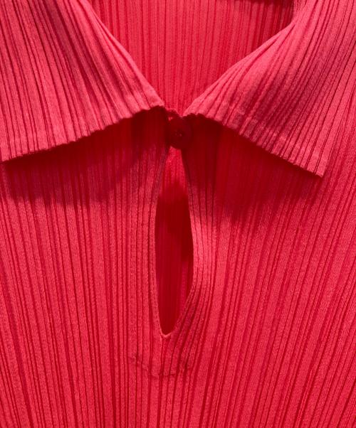 PLEATS PLEASE（プリーツプリーズ）PLEATS PLEASE (プリーツプリーズ) 半袖プリーツカットソー ピンク サイズ:3の古着・服飾アイテム