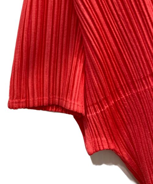 PLEATS PLEASE（プリーツプリーズ）PLEATS PLEASE (プリーツプリーズ) 半袖プリーツカットソー ピンク サイズ:3の古着・服飾アイテム