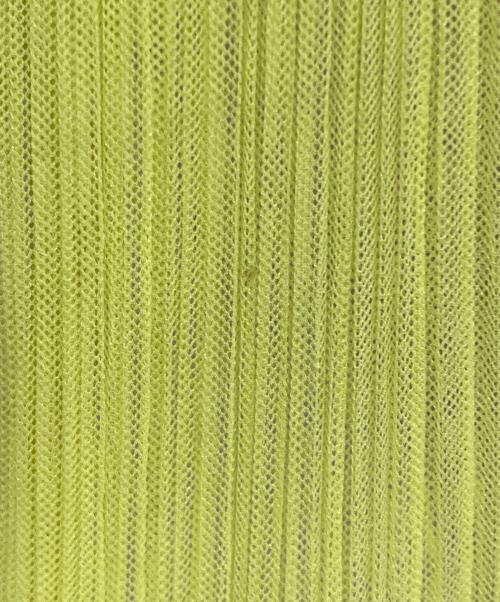 PLEATS PLEASE（プリーツプリーズ）PLEATS PLEASE (プリーツプリーズ) 転写プリーツブラウス イエロー サイズ:4の古着・服飾アイテム