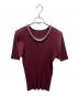 PLEATS PLEASE（プリーツプリーズ）の古着「プリーツカットソー」｜ボルドー