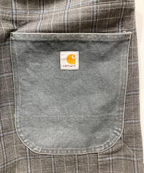CarHartt（カーハート）CarHartt (カーハート) COMME des GARCONS JUNYA WATANABE MAN (コムデギャルソンジュンヤワタナベマン) 切替ペインターショートパンツ グレー サイズ:Sの古着・服飾アイテム