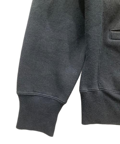 stussy（ステューシー）stussy (ステューシー) Champion (チャンピオン) 00’ｓエルボーパッチスウェットカーディガン ブラック サイズ:Ⅼの古着・服飾アイテム