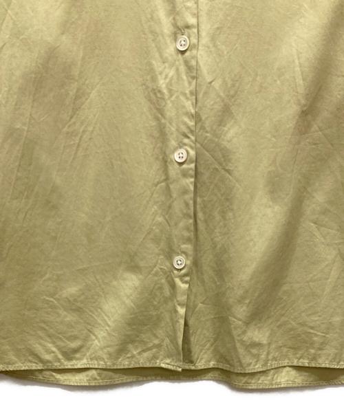 MARGARET HOWELL（マーガレットハウエル）MARGARET HOWELL (マーガレットハウエル) コットンシルクバンドカラーシャツ イエロー サイズ:SIZE 2の古着・服飾アイテム