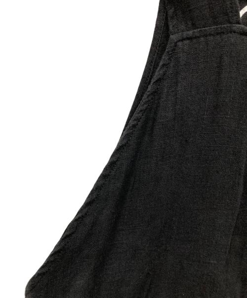 69（シックスティーナイン）69 (シックスティーナイン) リネンサロペット ブラック サイズ:XSの古着・服飾アイテム