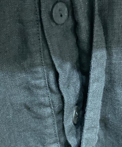 69（シックスティーナイン）69 (シックスティーナイン) リネンサロペット ブラック サイズ:XSの古着・服飾アイテム