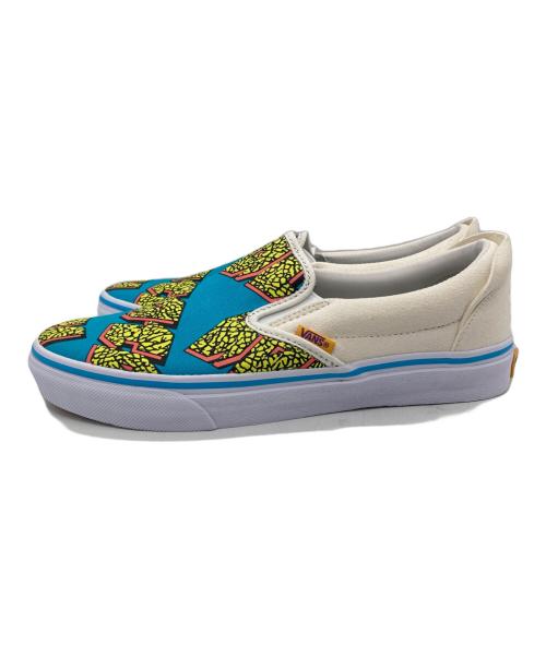 NATAL DESIGN（ネイタルデザイン）NATAL DESIGN (ネイタルデザイン) VANS (バンズ) NATAL D SLIP ON ブルー×アイボリー サイズ:26の古着・服飾アイテム