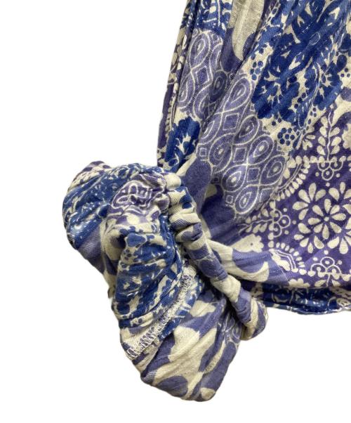 sara mallika（サラマリカ）sara mallika (サラマリカ) 24SS Tile Pattern Shirring Dress ネイビー サイズ:Mの古着・服飾アイテム